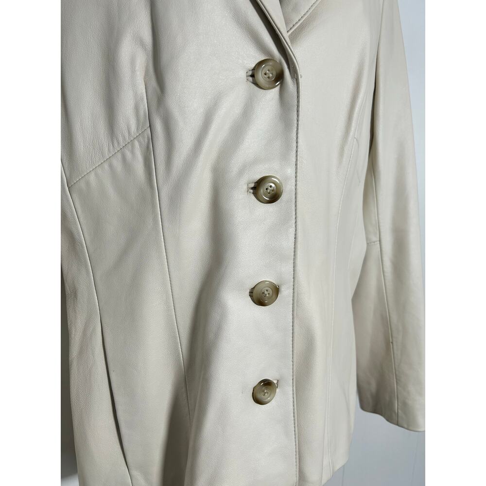 Wilsons Leather Womens Medium Jacket with Camel Lining and Snake Skin Pockets XC - Picture 4 of 16